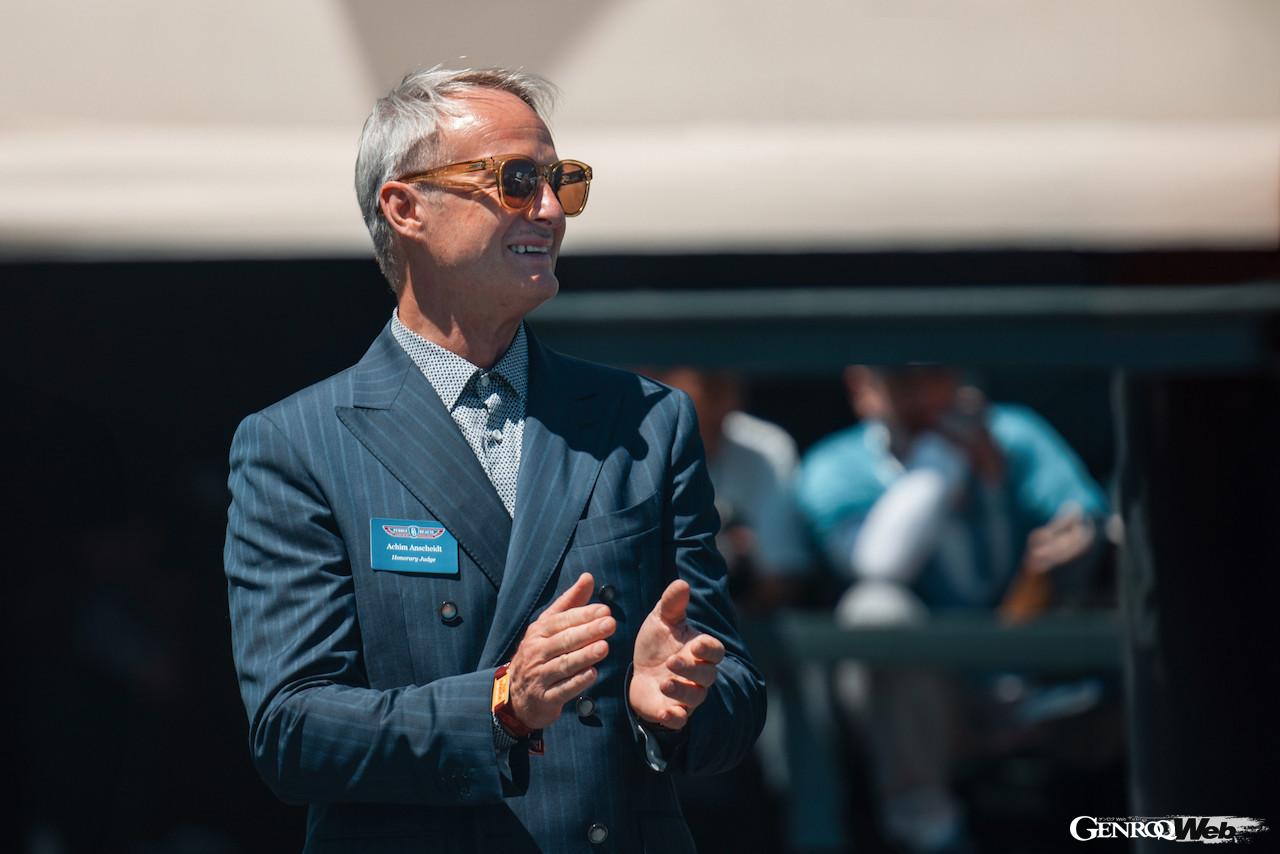 ペブルビーチ・コンクール・デレガンスに審査員として参加した、元デザインディレクターのアキム・アンシャイト。