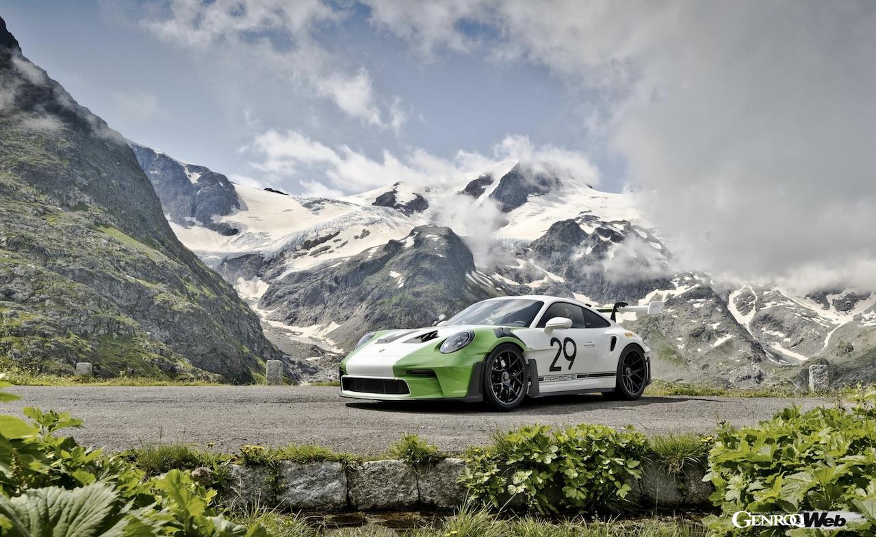 ポルシェ・エクスルーシブ・マニュファクチャーの「ソンダーバーシュ」プログラムによって製作された「911 GT3 RS “ジョー・シフェール”」。