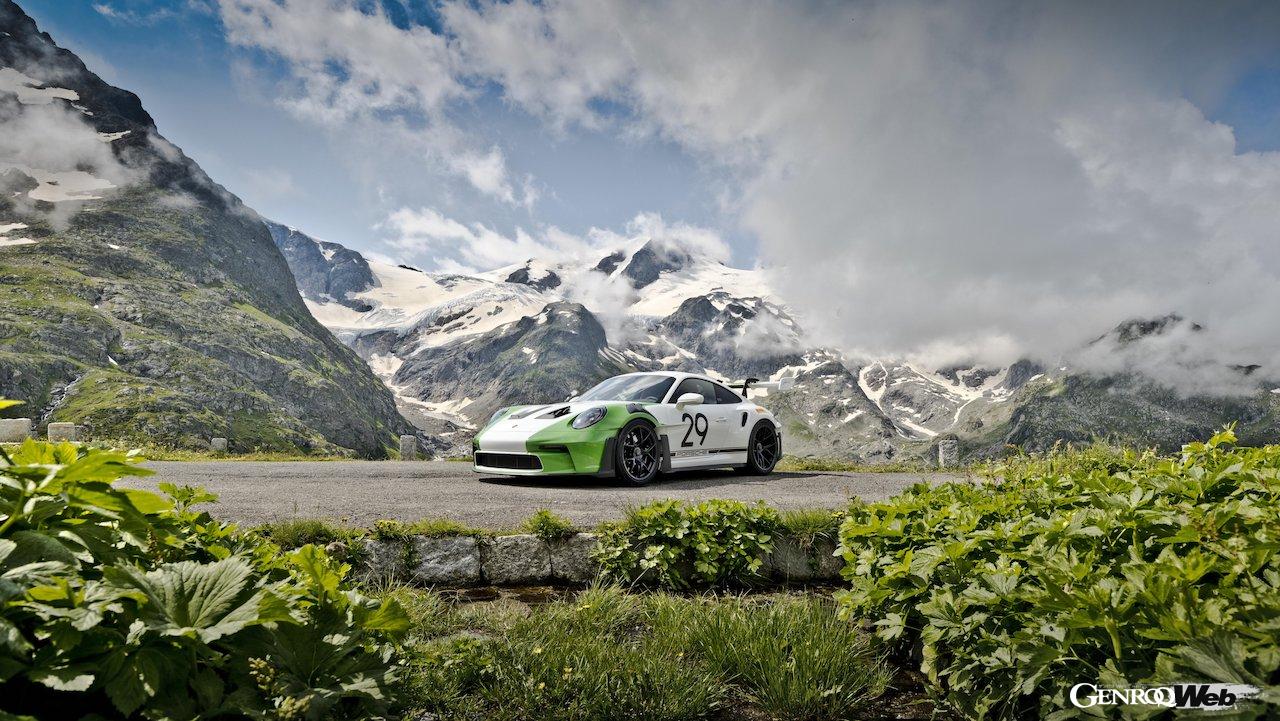 ポルシェ・エクスルーシブ・マニュファクチャーの「ソンダーバーシュ」プログラムによって製作された「911 GT3 RS “ジョー・シフェール”」。