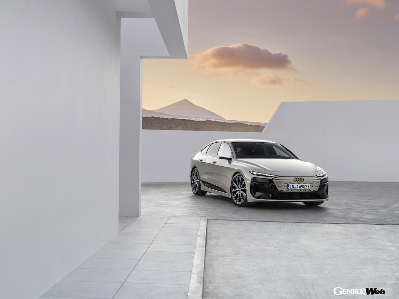 新型「アウディ A6 スポーツバック e-tron」のエクステリア。