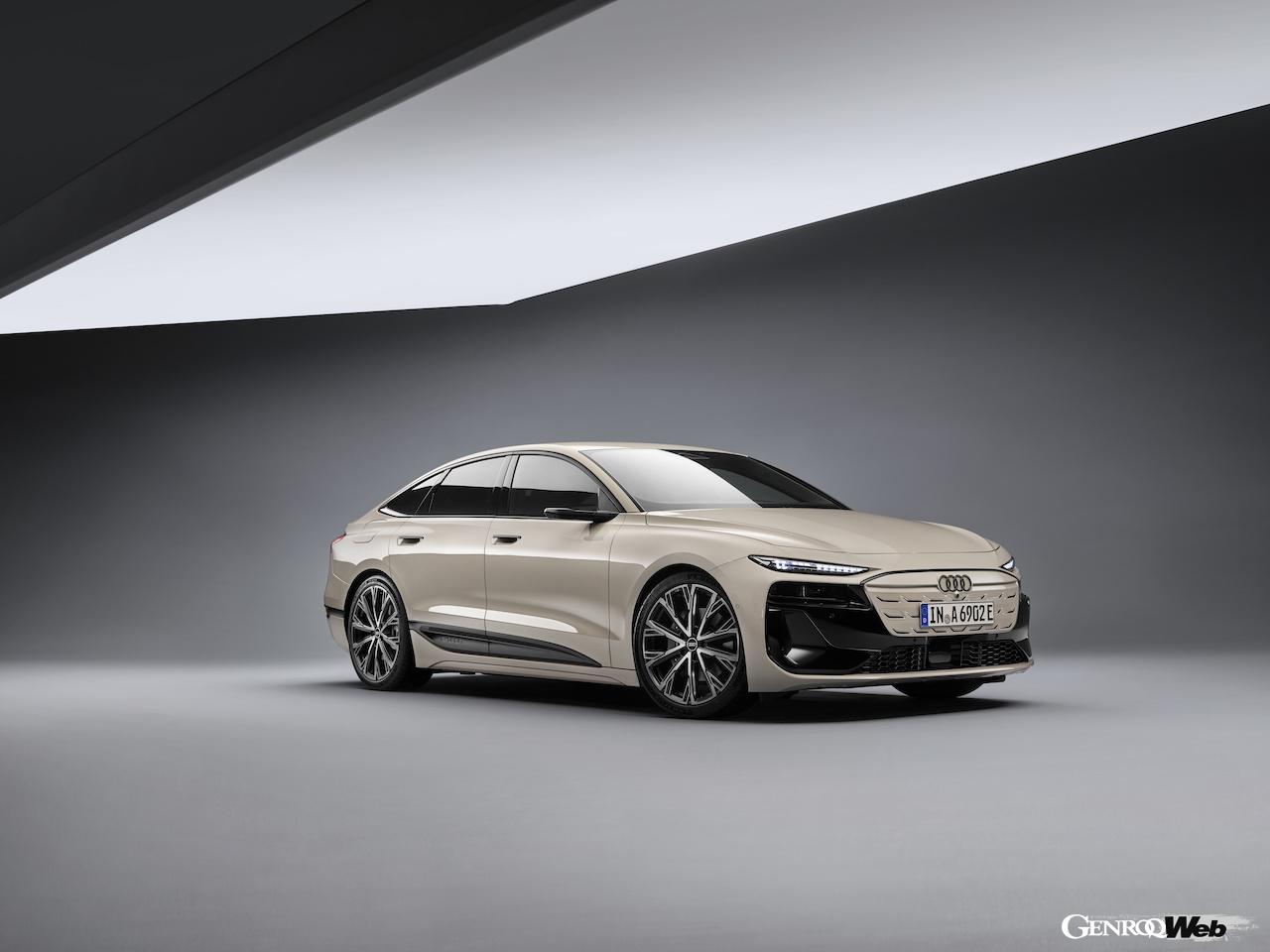 新型「アウディ A6 スポーツバック e-tron」のエクステリア。