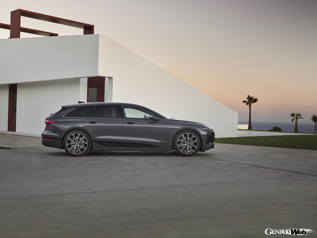 新型「アウディ A6 アバント e-tron」のエクステリア。