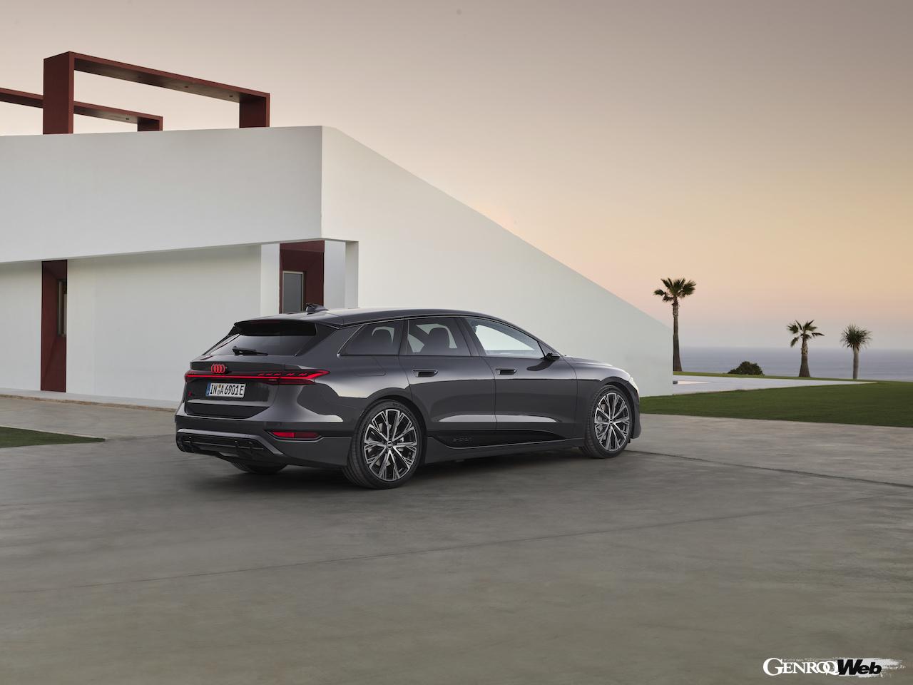 新型「アウディ A6 アバント e-tron」のエクステリア。
