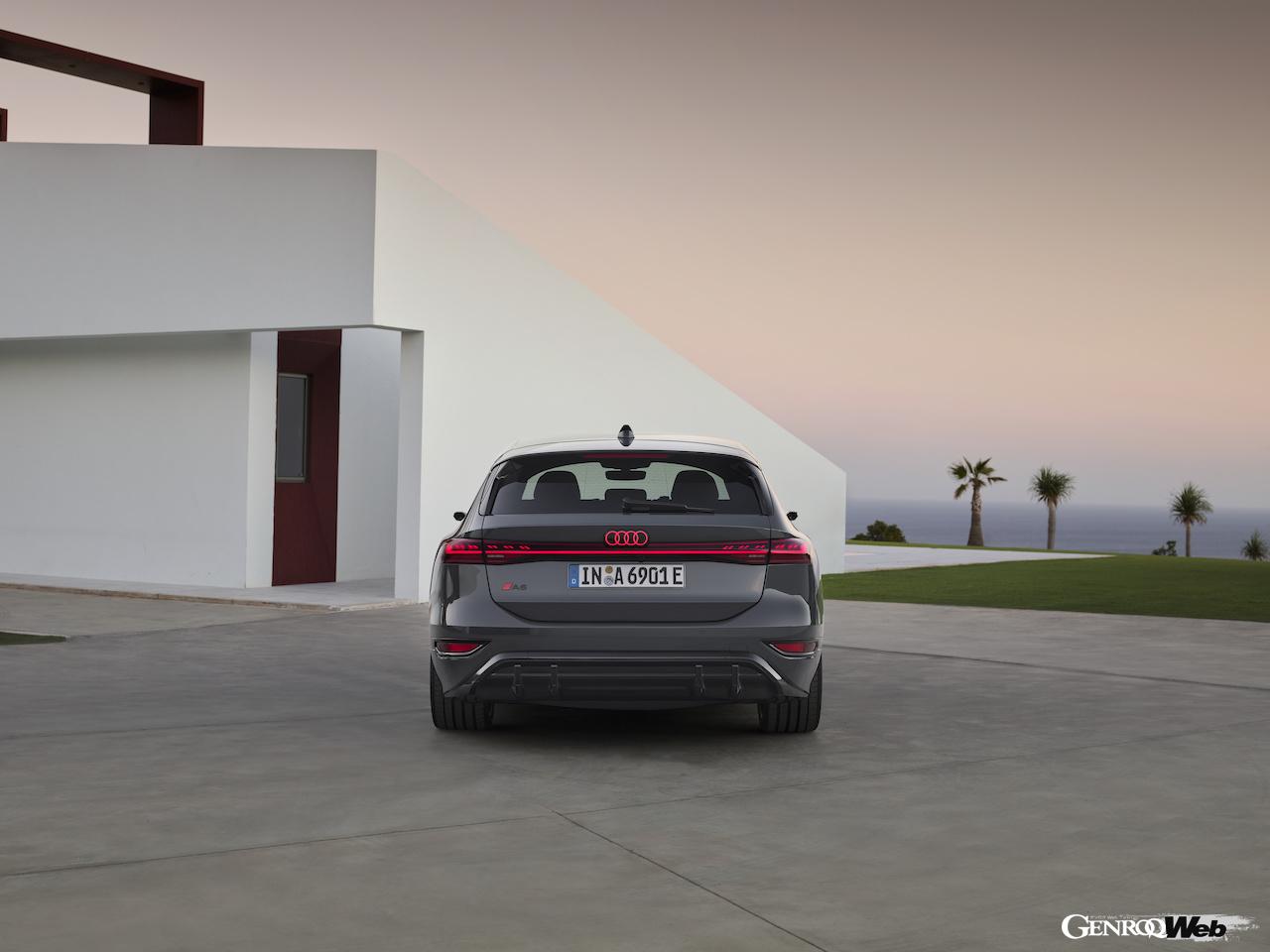 新型「アウディ A6 アバント e-tron」のエクステリア。