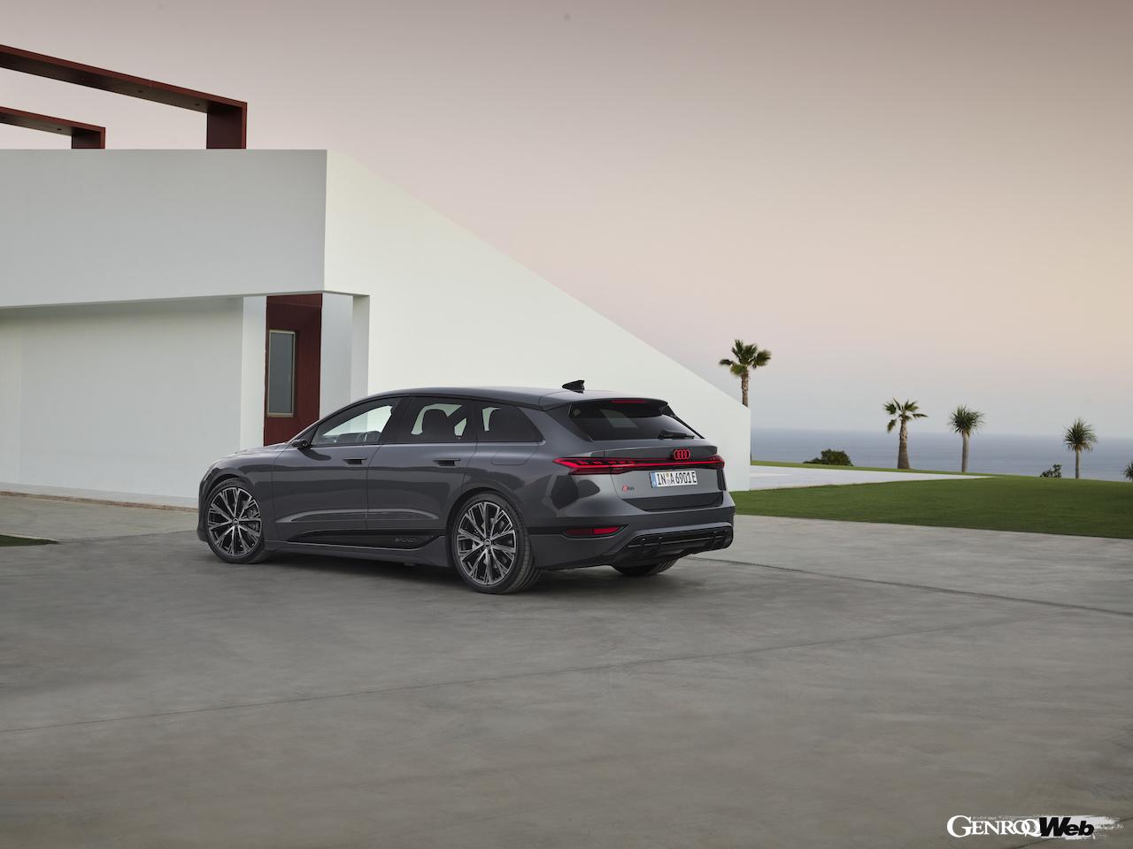 新型「アウディ A6 アバント e-tron」のエクステリア。