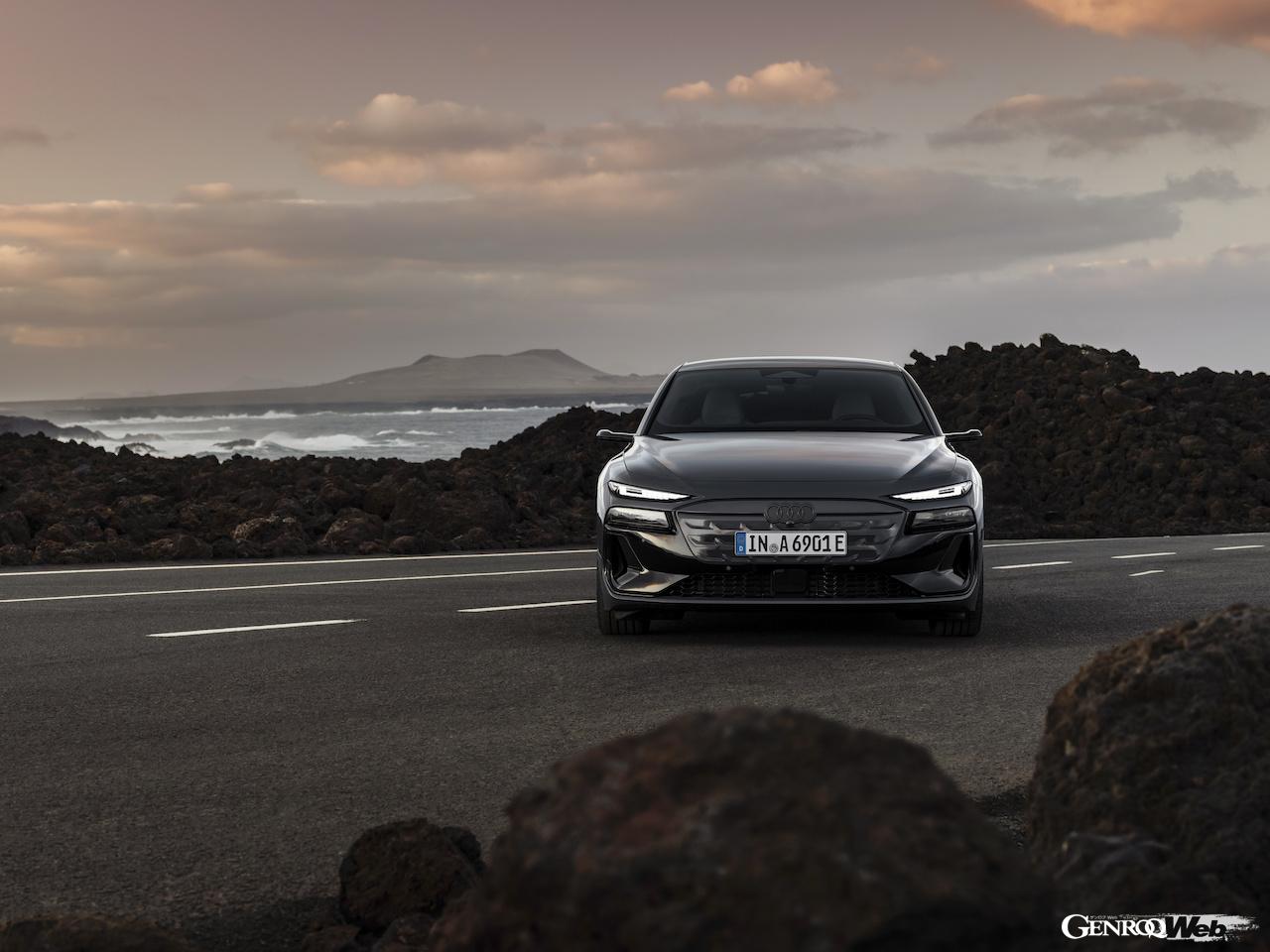 新型「アウディ A6 アバント e-tron」のエクステリア。