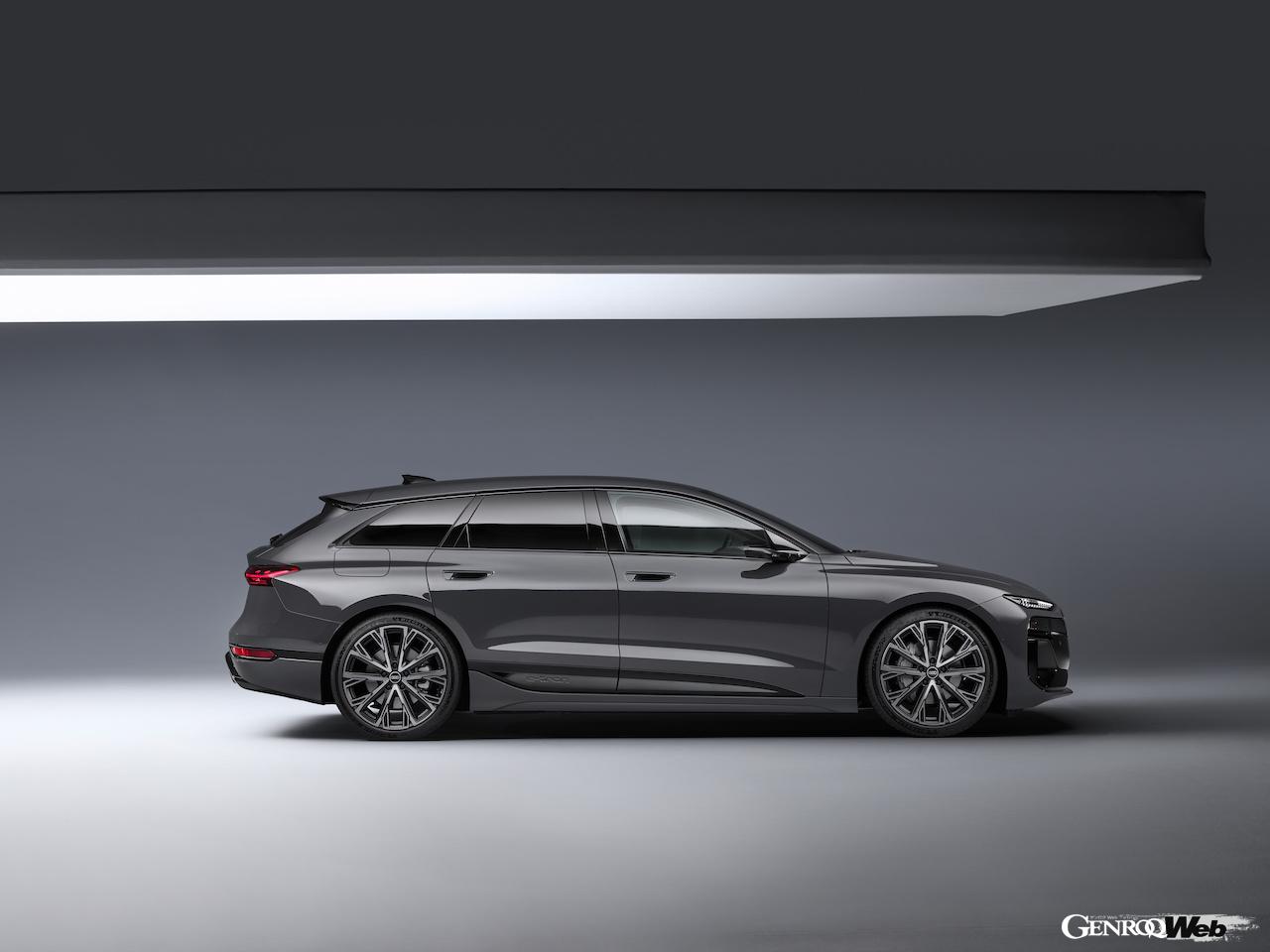 新型「アウディ A6 アバント e-tron」のエクステリア。