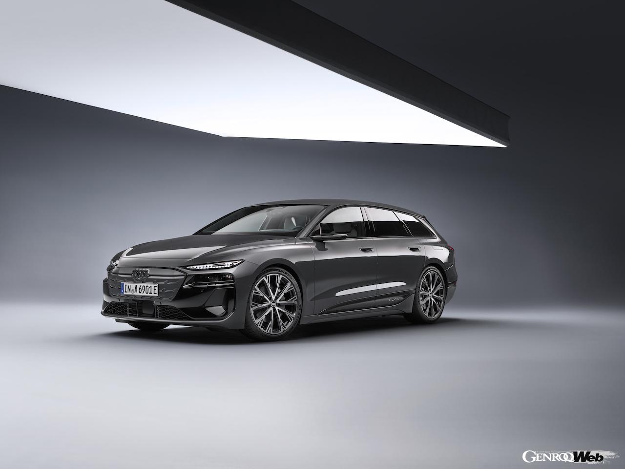 新型「アウディ A6 アバント e-tron」のエクステリア。