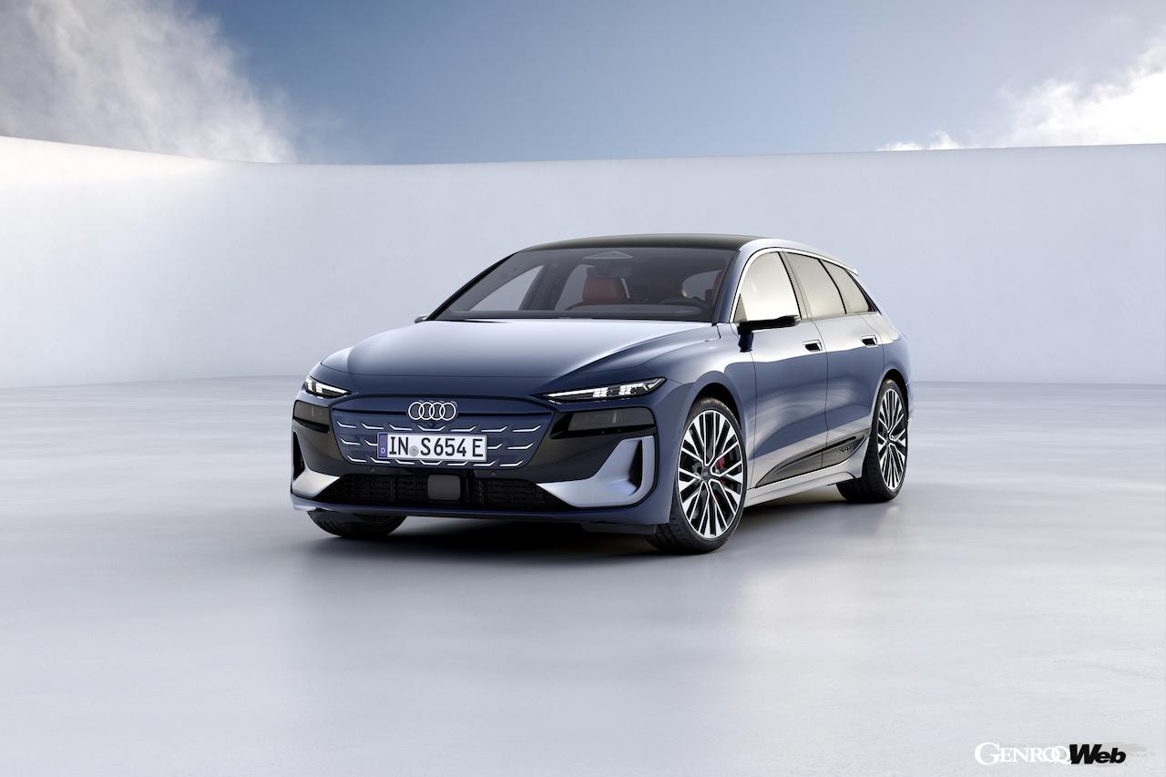 新型「アウディ S6 アバント e-tron」のエクステリア。