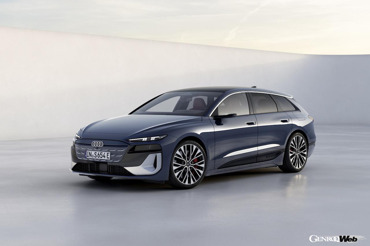 新型「アウディ S6 アバント e-tron」のエクステリア。