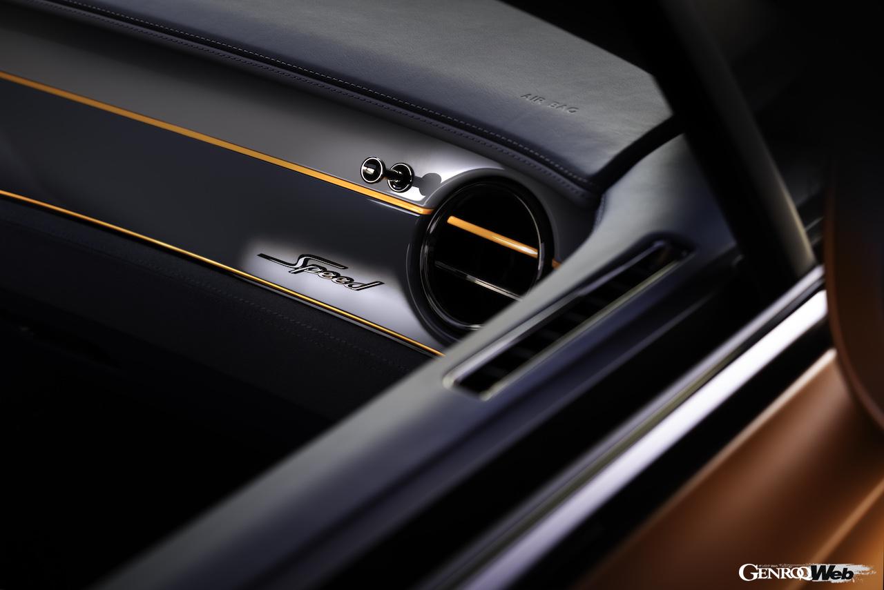 ザ・クエイルにおいて北米デビューを果たす、「ベントレー コンチネンタル GT スピード 」のインテリア。