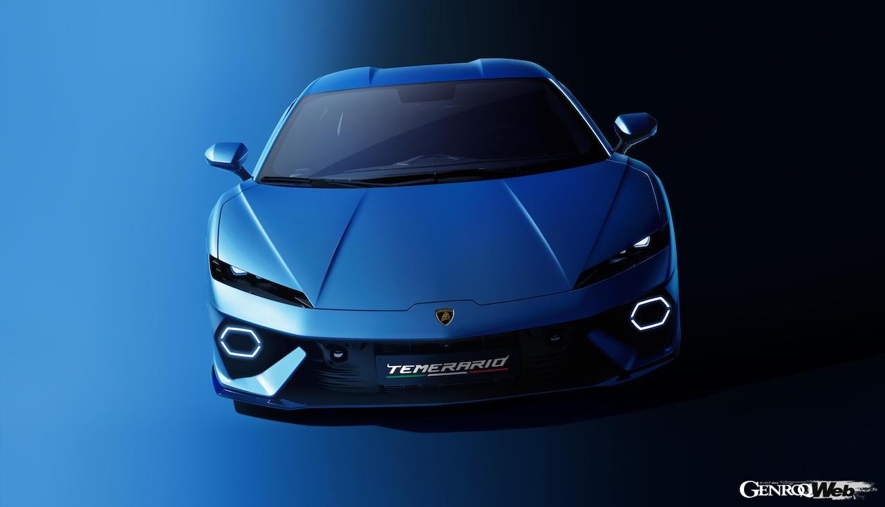 ハイブリッドパワートレインを搭載する「ランボルギーニ テメラリオ」のエクステリア。