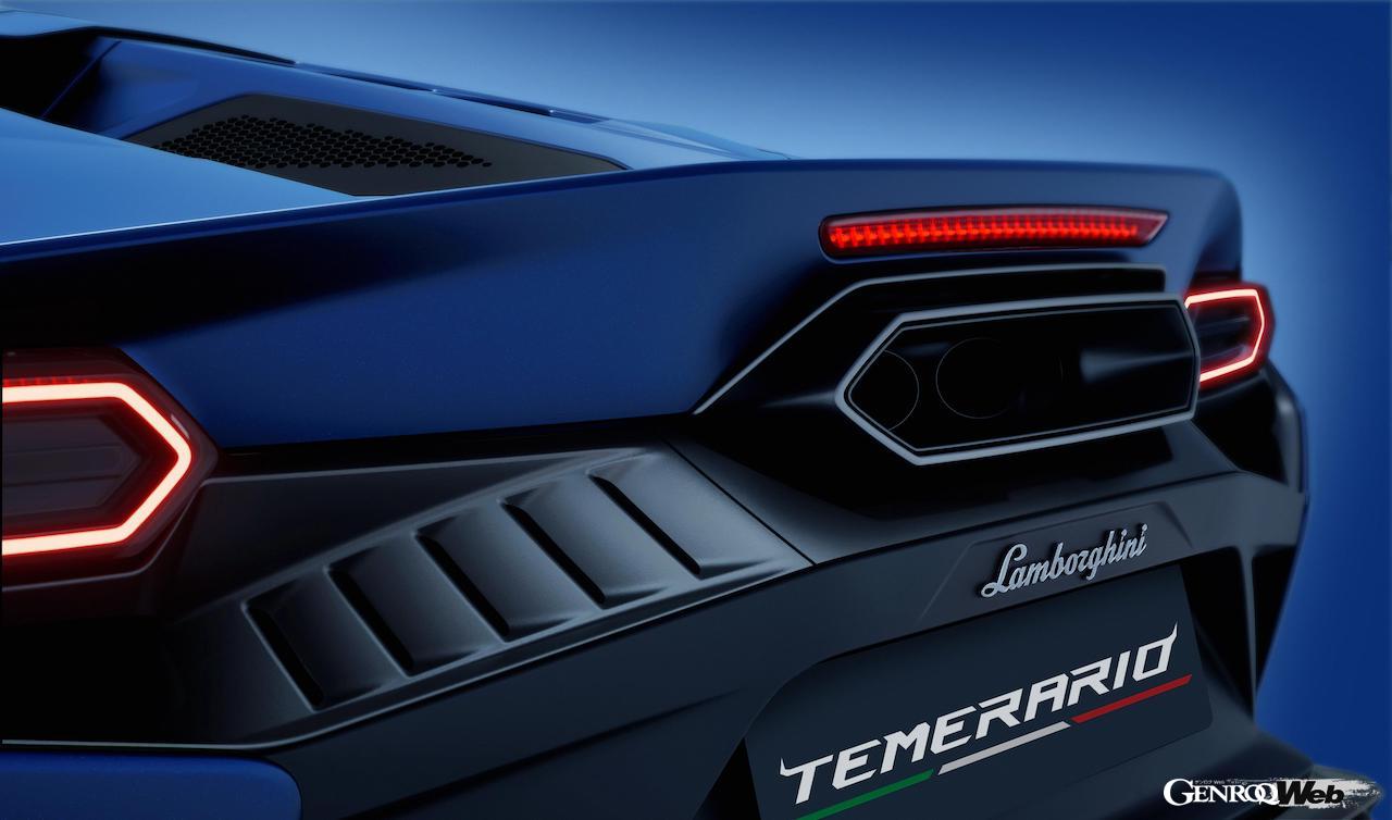 ハイブリッドパワートレインを搭載する「ランボルギーニ テメラリオ」のエクステリア。