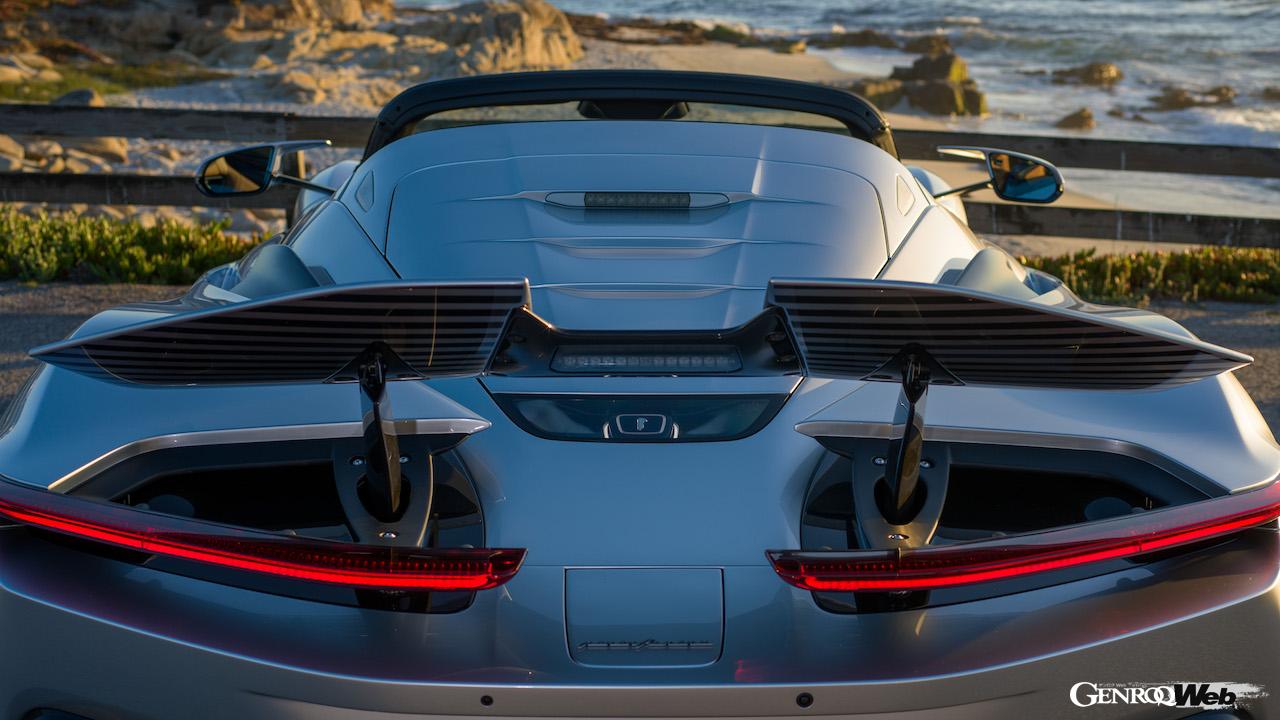 「ピニンファリーナ バッティスタ タルガメリカ」のエクステリア。