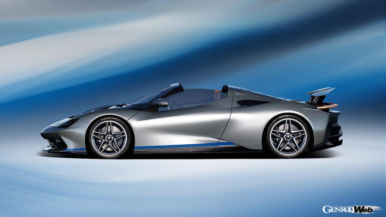 「ピニンファリーナ バッティスタ タルガメリカ」のエクステリア。