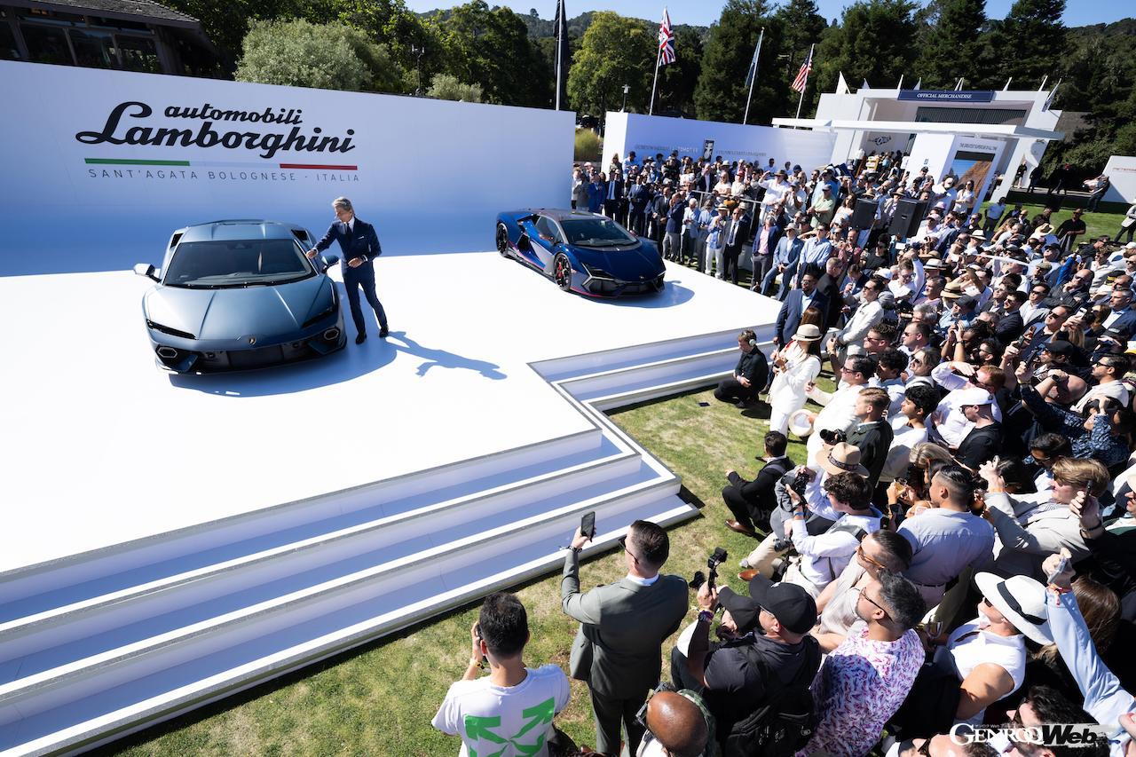 モントレー・カーウィークのザ・クエイルで、正式公開された「ランボルギーニ テメラリオ」。