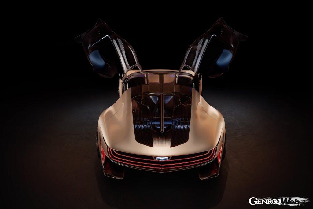 フル電動コンセプト「キャデラック オピュレント ヴェロシティ」のエクステリア。