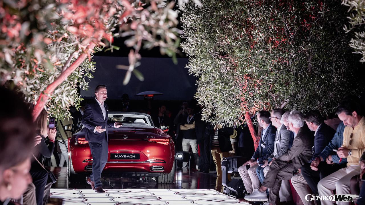 「メルセデス・マイバッハ SL 680 モノグラム シリーズ」のワールドプレミアイベント。