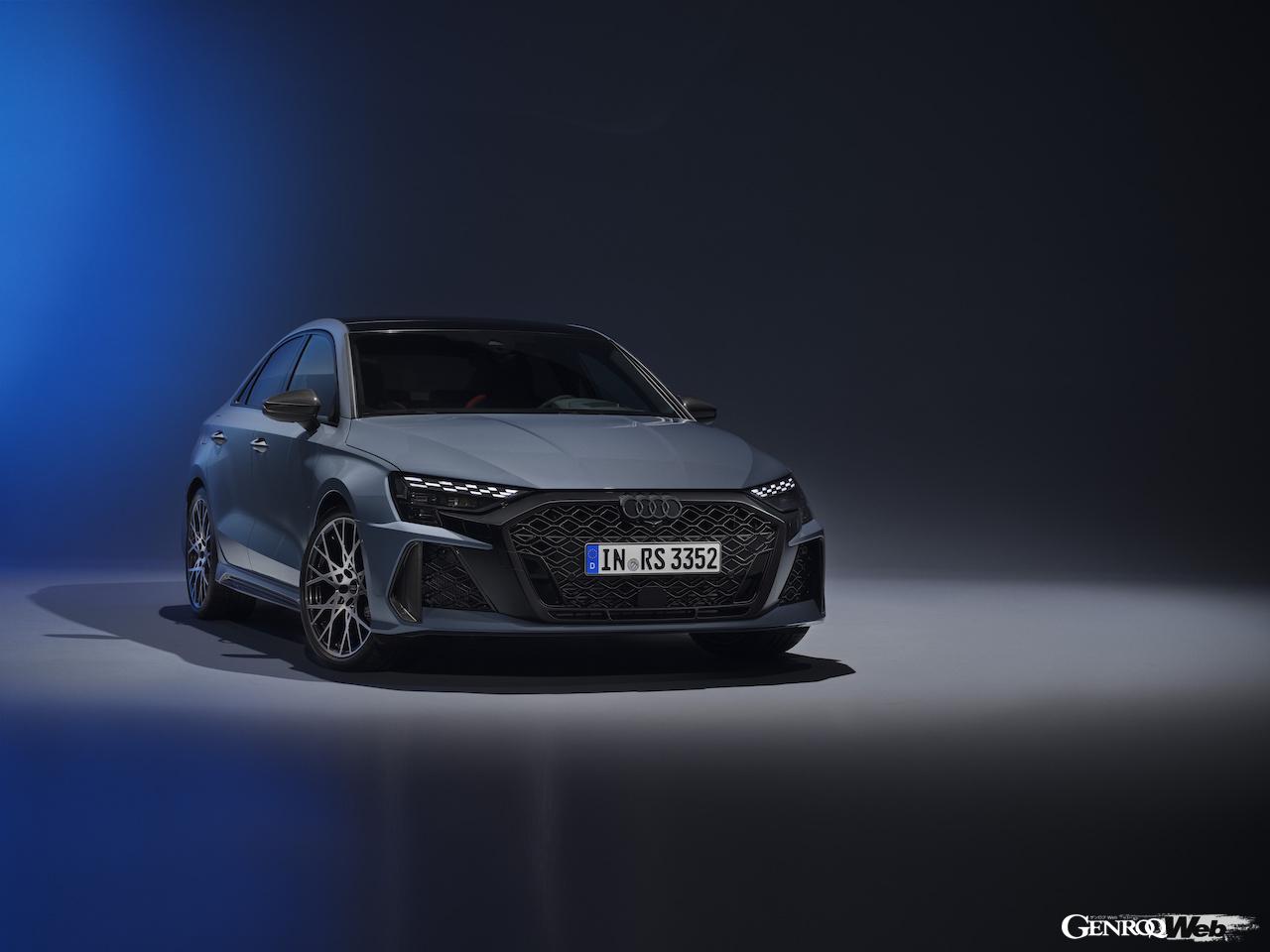 「アウディ RS 3 セダン」改良新型のエクステリア。