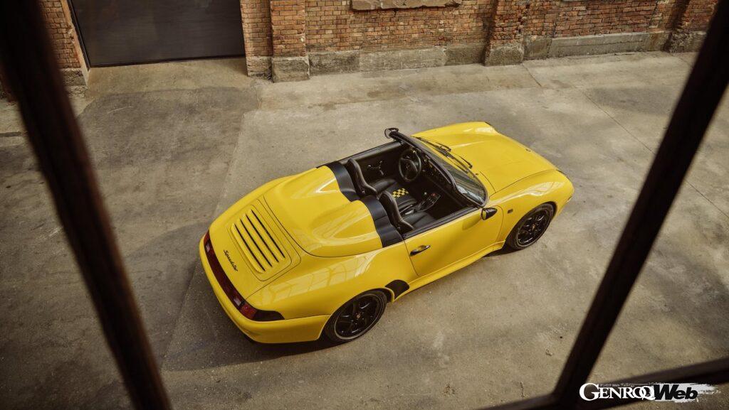 ルカ・トラッツィがオーダーした「ポルシェ 993 スピードスター」のエクステリア。