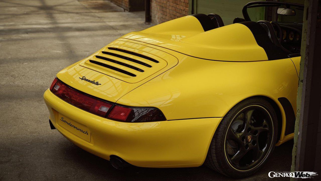 ルカ・トラッツィがオーダーした「ポルシェ 993 スピードスター」のエクステリア。