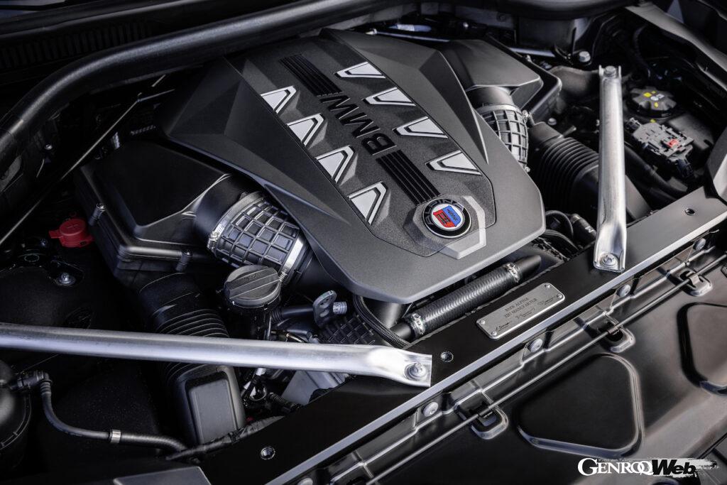 2020年から投入され、世界各国で高い評価を得た「BMW アルピナ XB7」のパワートレインをキャリーオーバー。4.4リッターV型8気筒ビターボエンジンは621PSを発揮する。