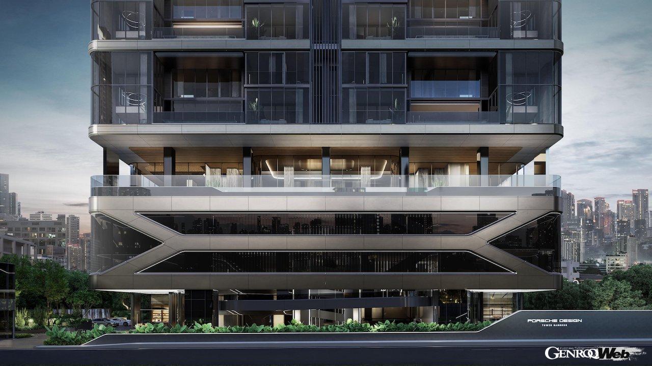 ポルシェのこだわりが随所に導入された、超高級レジデンス「ポルシェデザイン・タワー・バンコク」。