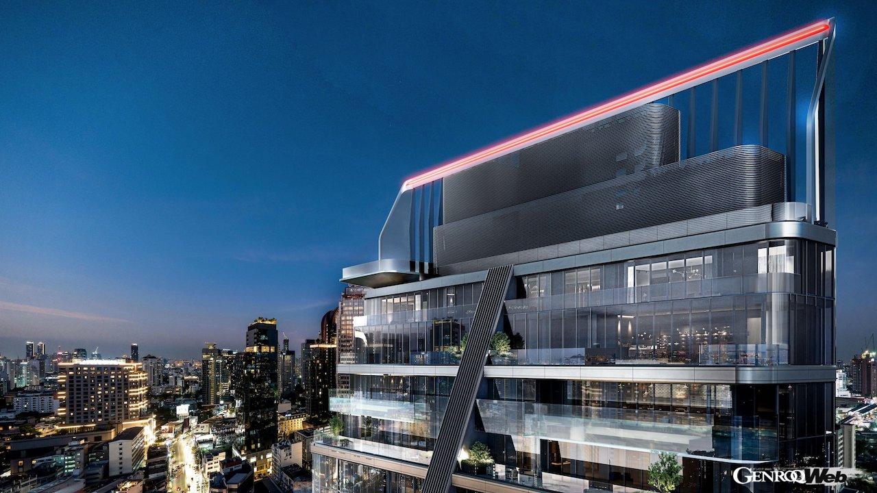 ポルシェのこだわりが随所に導入された、超高級レジデンス「ポルシェデザイン・タワー・バンコク」。