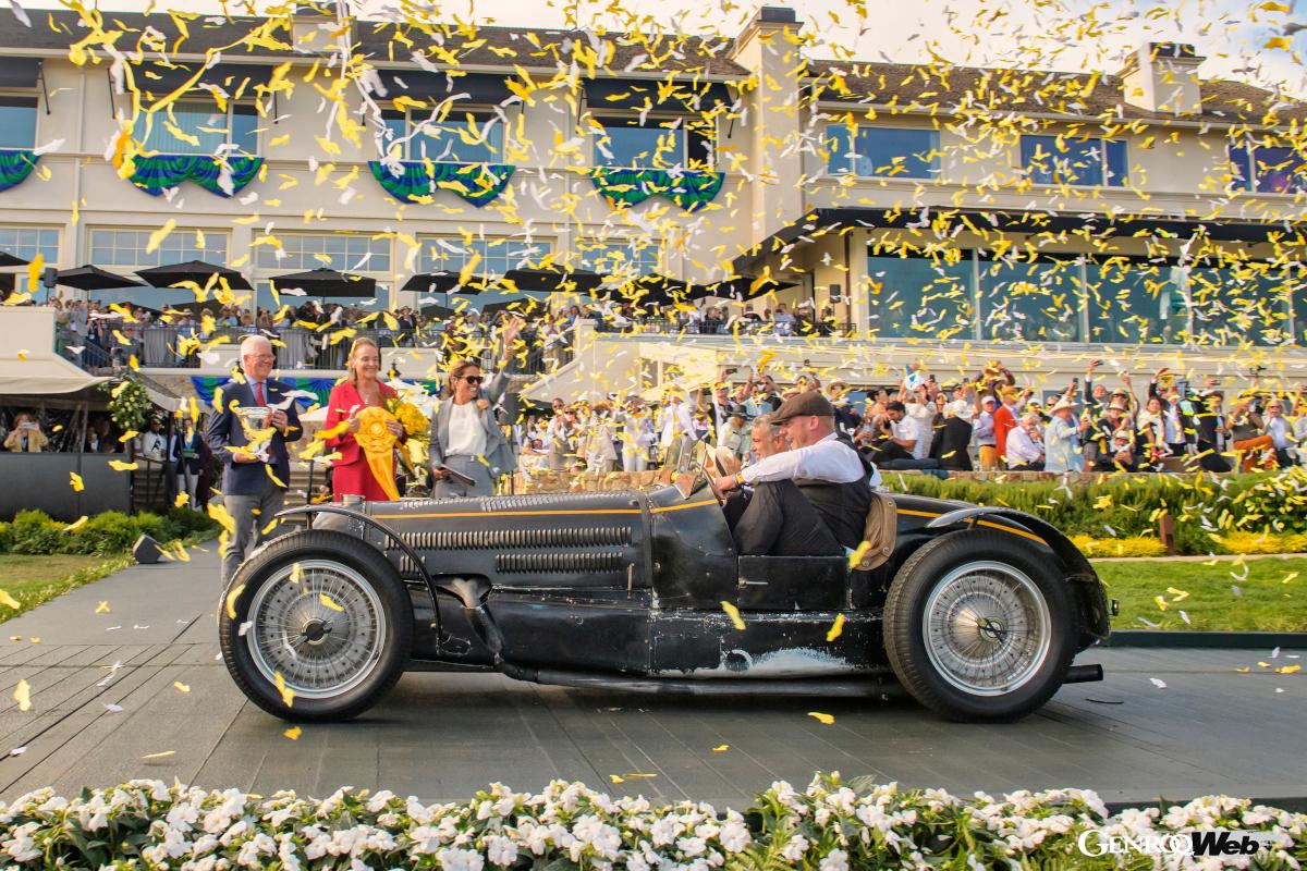 今年のベスト・オブ・ショーを獲得した1934年製「ブガッティ タイプ59スポーツ」。