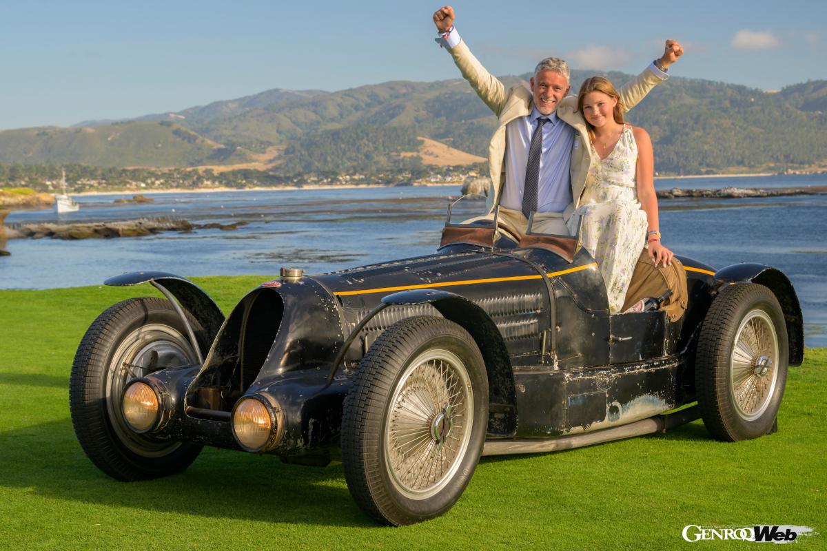 今年のベスト・オブ・ショーを獲得した1934年製「ブガッティ タイプ59スポーツ」。