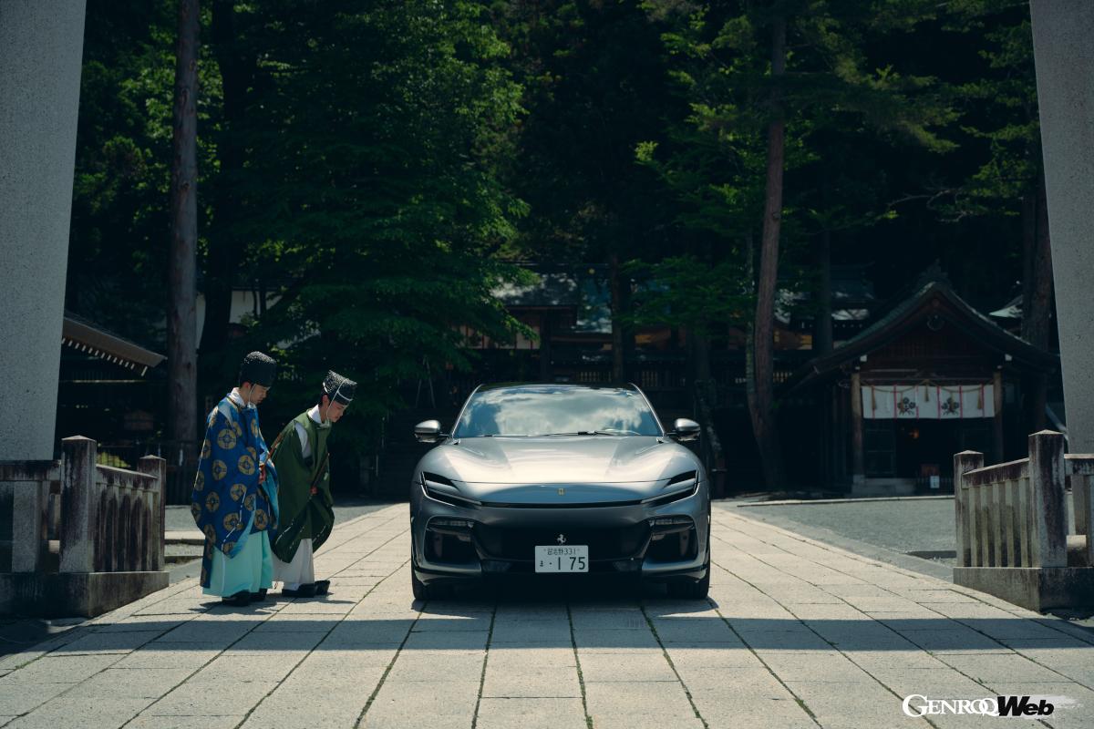 諏訪大社での安全祈願。