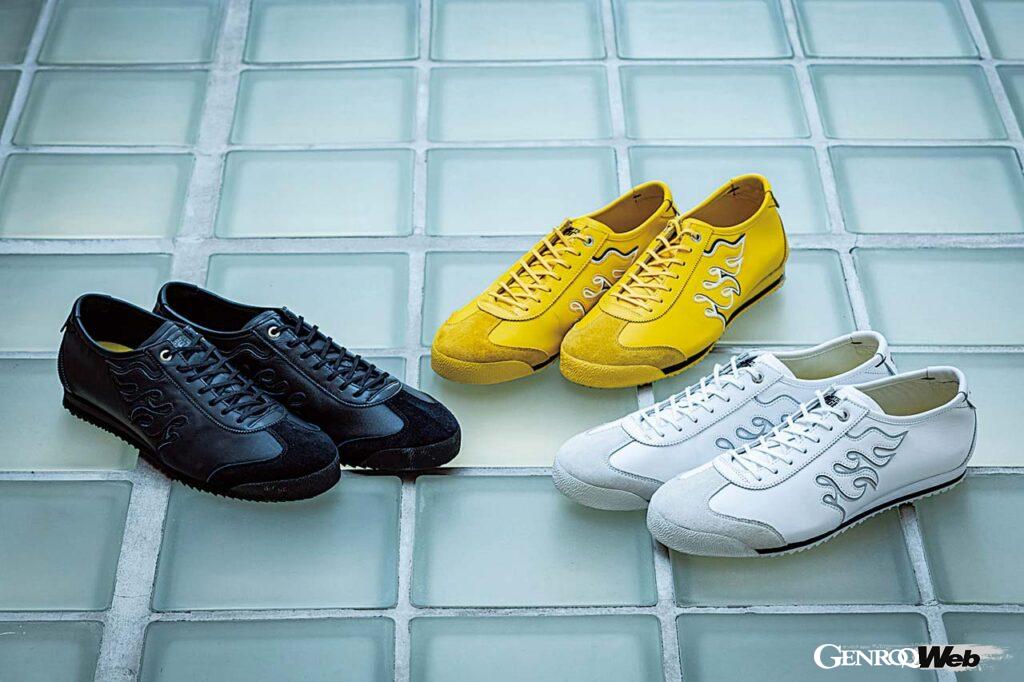 定番の人気モデル「MEXICO 66」を再構築し、上質なレザーやクッション性とグリップ性に優れたソールなどを採用した「MEXICO 66SD」。オニツカタイガーストライプを使用しないデザインなど、15種類以上をラインナップする。