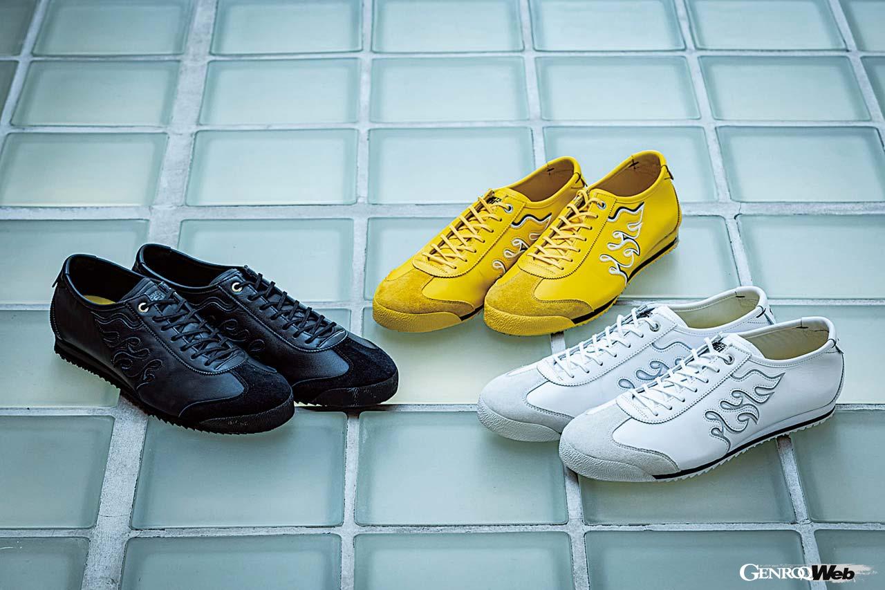 定番の人気モデル「MEXICO 66」を再構築し、上質なレザーやクッション性とグリップ性に優れたソールなどを採用した「MEXICO 66SD」。オニツカタイガーストライプを使用しないデザインなど、15種類以上をラインナップする。