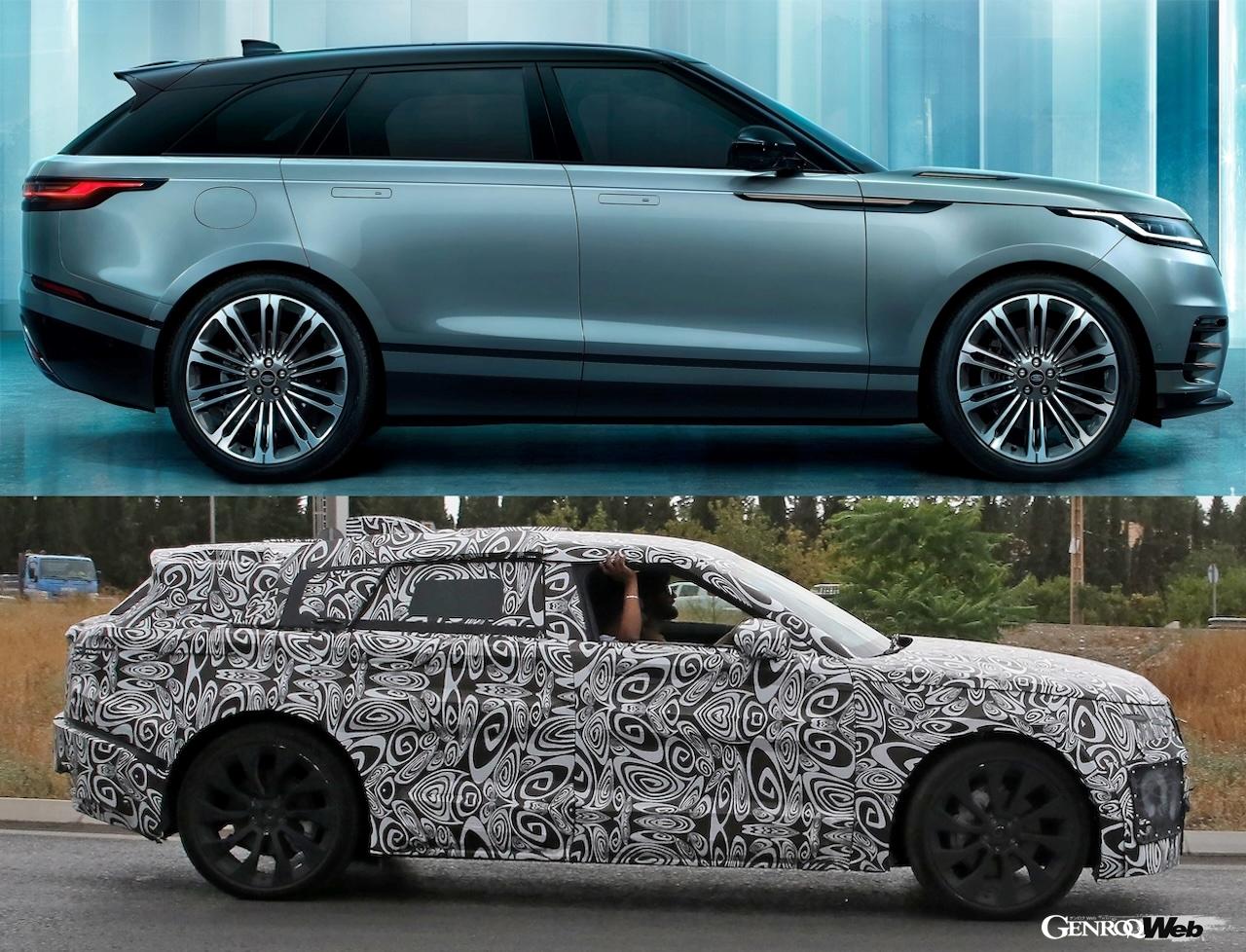 現行モデル風な偽装で隠されているルーフラインとDピラー以降には、大幅なデザインの変更が行われるという噂がある。