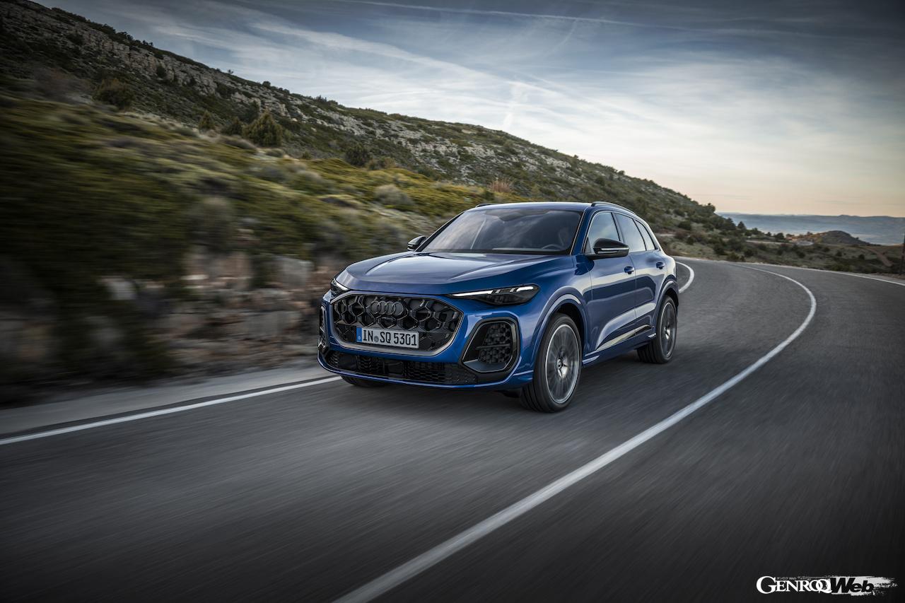 PPCベースの新世代内燃機関モデル、新型「アウディ SQ5」の走行シーン。