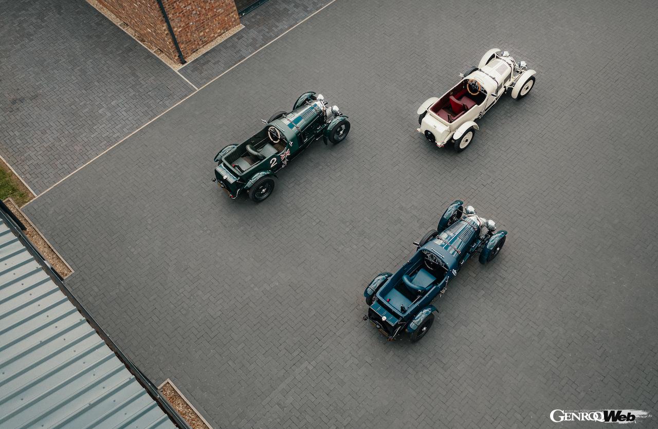 ヘドリー・スタジオがベントレーと共同開発した、ベントレー ブロワー ジュニア。写真中央は、今年のモントレー・カーウィークで展示された、コンフィギュレーション仕様の「ホワイト・パック」。