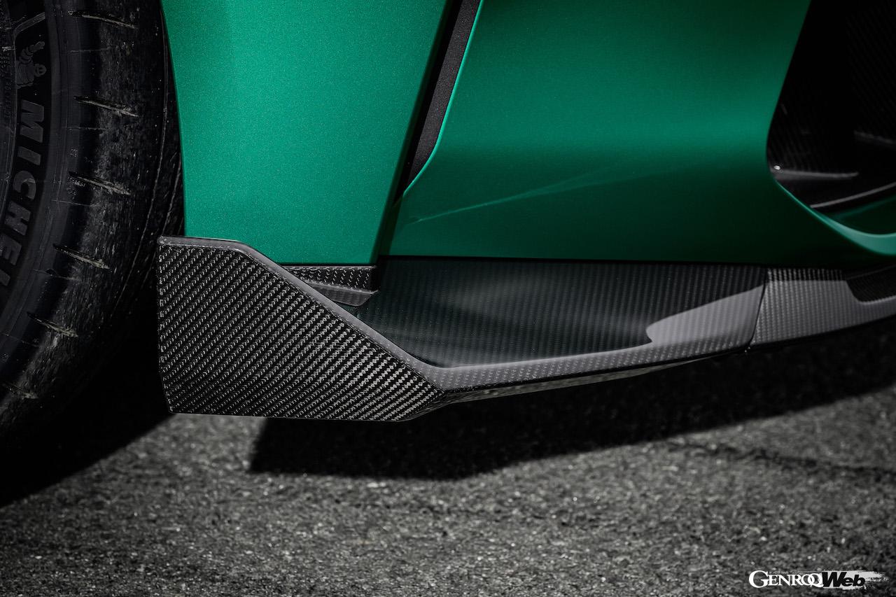 日本市場に40台限定導入される「BMW M4 CS」の専用ディテール。