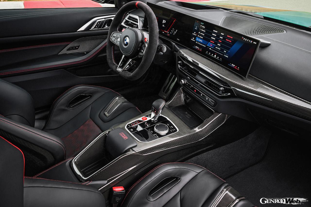 日本市場に40台限定導入される「BMW M4 CS」のインテリア。