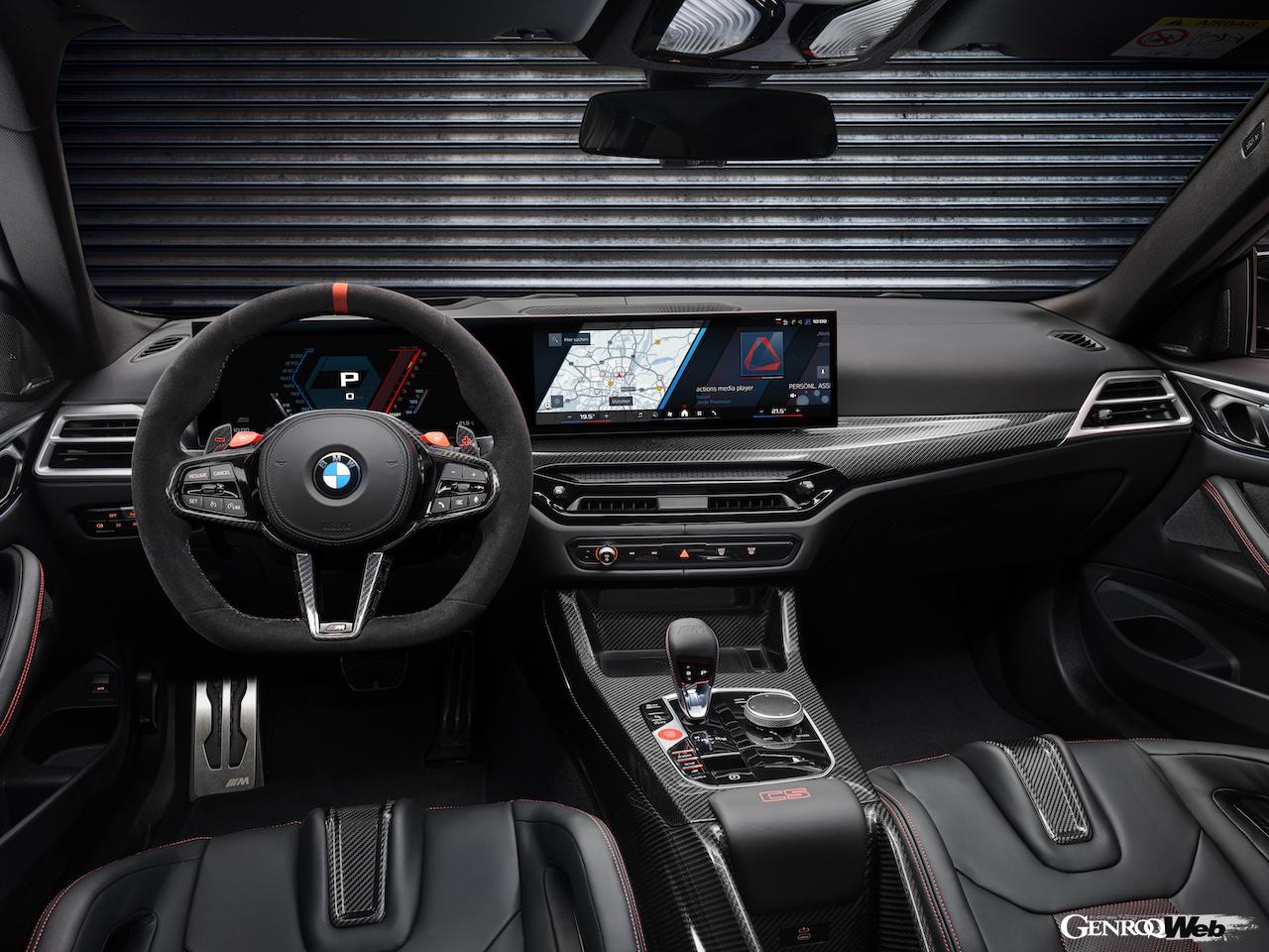 日本市場に40台限定導入される「BMW M4 CS」のインテリア。