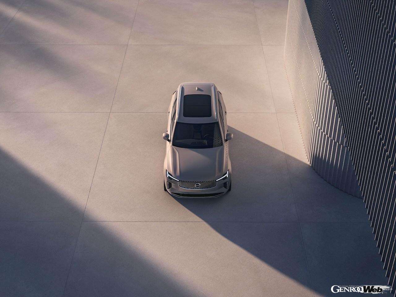 内外装をアップデートした「ボルボ XC90」改良新型のエクステリア。