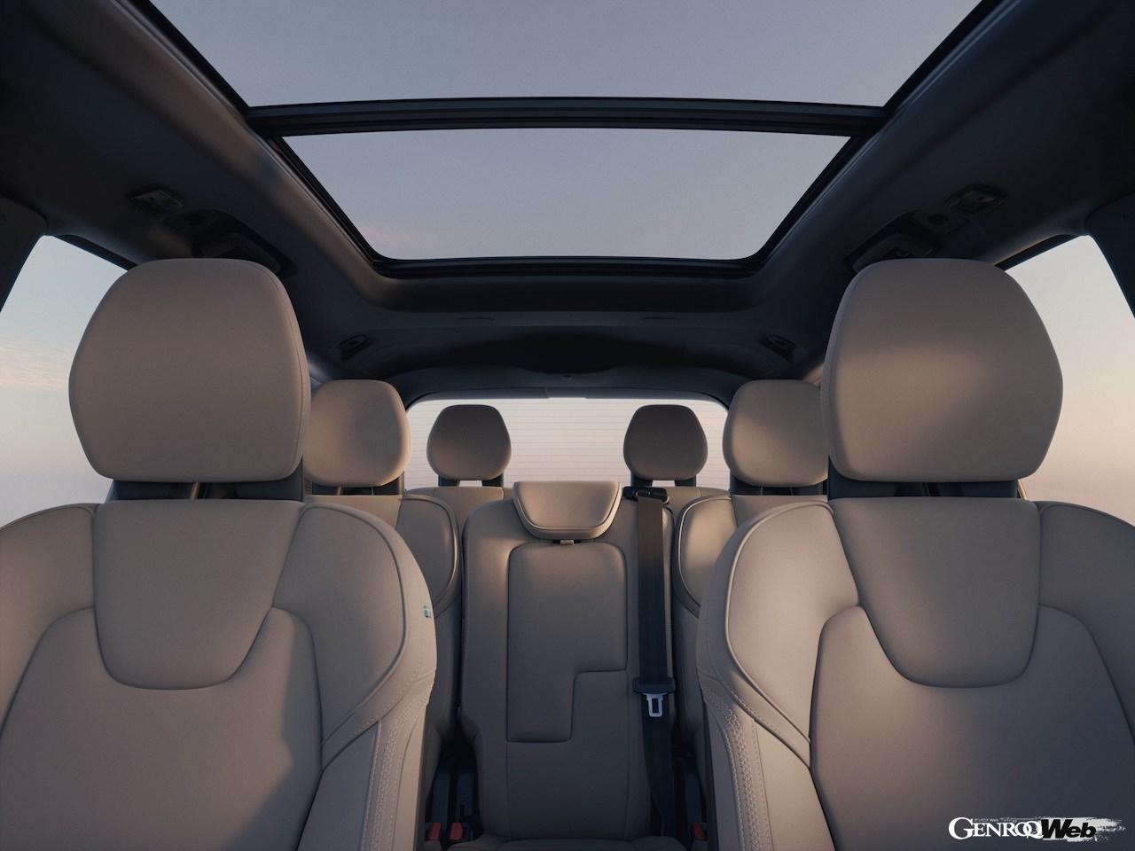 内外装をアップデートした「ボルボ XC90」改良新型のインテリア。