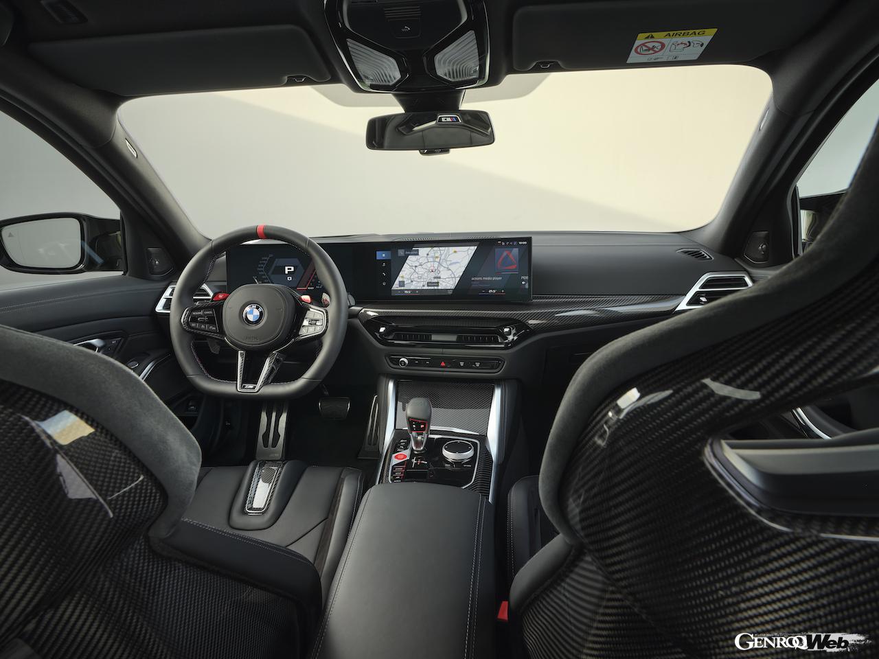 「BMW M3 セダン」改良新型のインテリア。