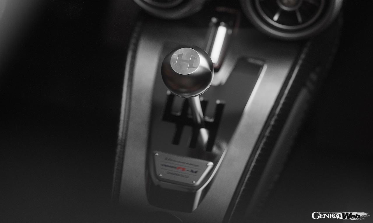 ヘネシー ヴェノム F5-M ロードスターの6速マニュアルミッション。