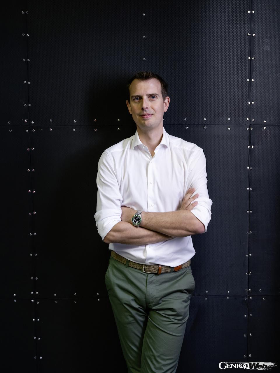 「A6 スポーツバック e-tron」のエアロダイナミクス開発を担当した、とマッテオ・ゲルフィ。