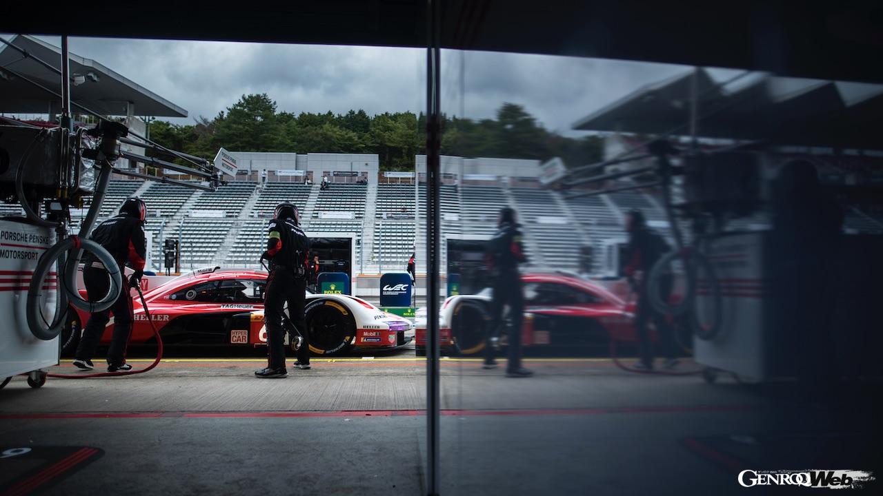 「富士6時間レース」の予選とハイパーポールに挑んだ、ポルシェ 963 6号車。