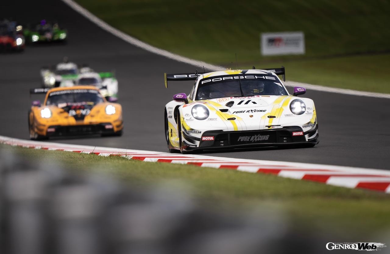 マンタイ・ピュアレクシングのポルシェ 911 GT3 R LMGT3 92号車（アリアクサンドル・マリキン／ジョエル・シュトルム／クラウス・バチェラー）が、LMGT3クラス王座も決めた。