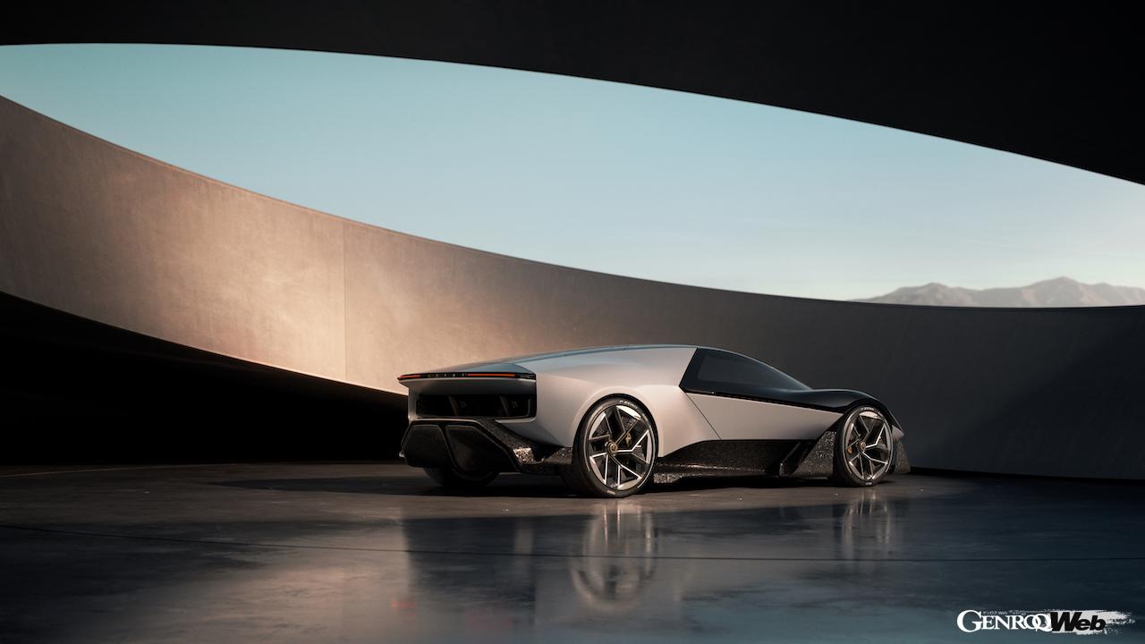 フル電動スポーツ「ロータス セオリー1」のエクステリア。