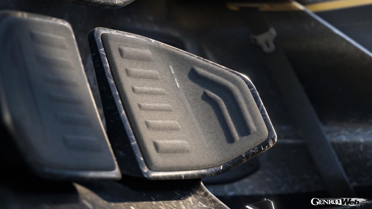 フル電動スポーツ「ロータス セオリー1」の持続可能性を追求したコクピット。