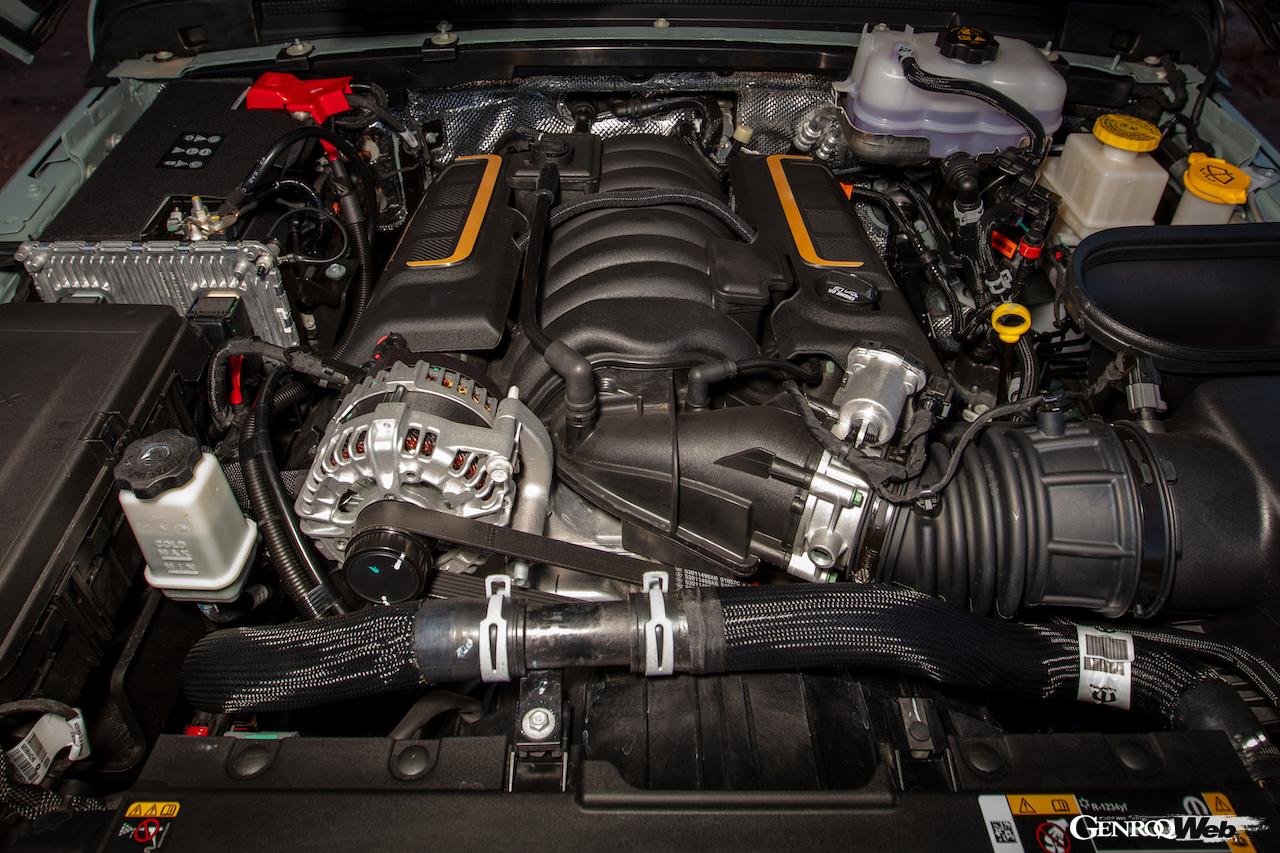 「ファイナル」と銘打たれたハイパフォーマンス仕様の「ラングラー 392」は2025年モデルでも継続販売が決定。最高出力476PSを発揮する6.4リッターV型8気筒「HEMI」エンジンを搭載する。