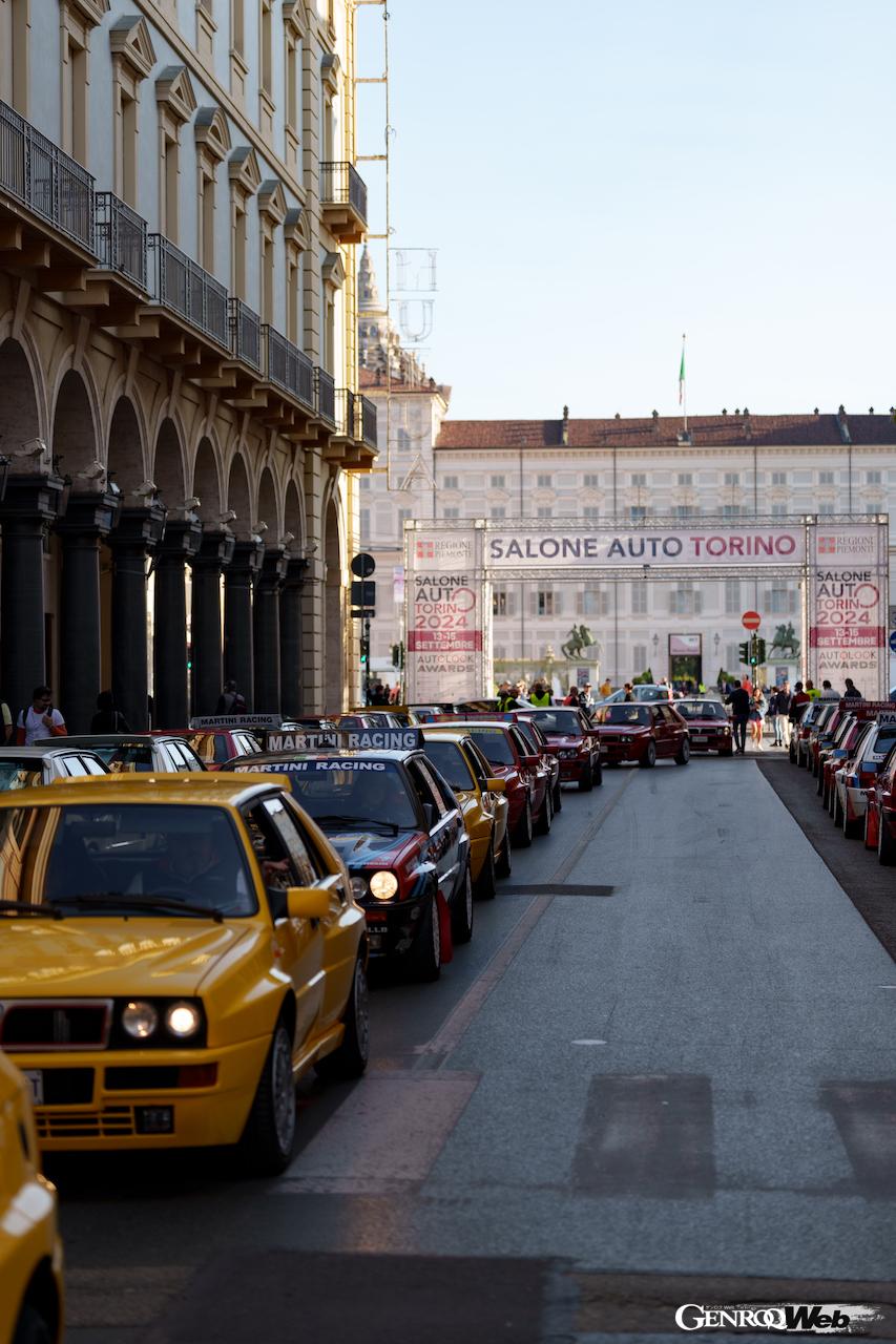 2024年の「アミキ・ミエイ」には、欧州6ヵ国から130台のランチア デルタが集まった。